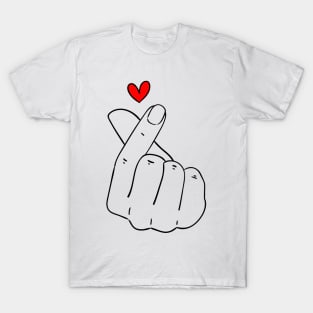 K-Pop Finger Heart T-Shirt